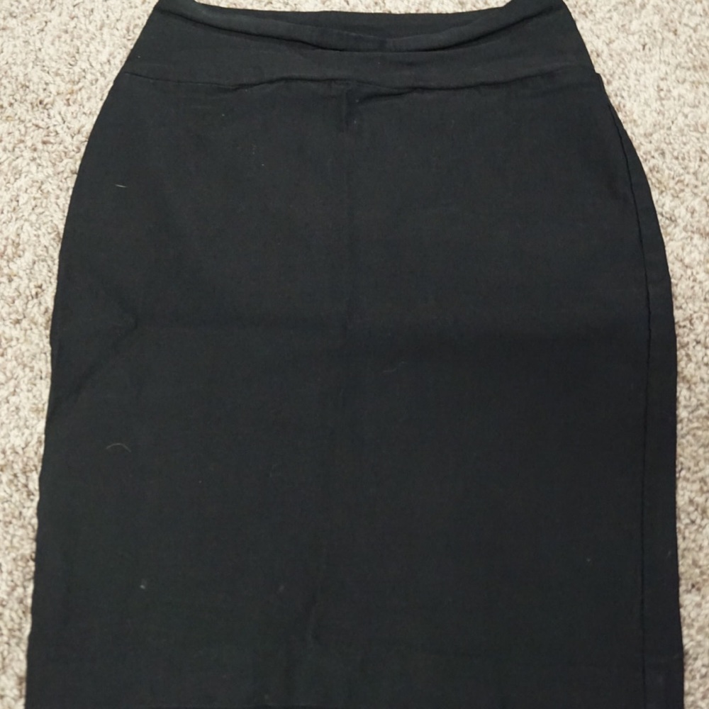 Black mini skirt